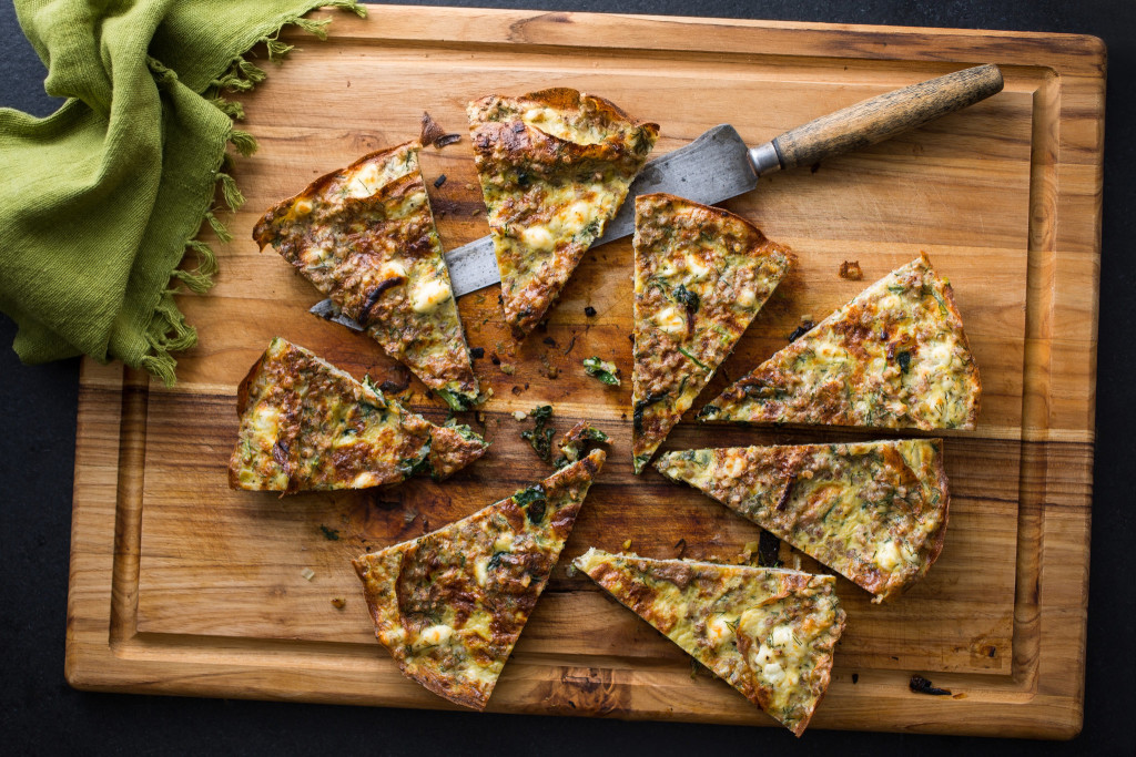 Frittata With Kasha, Leeks and Spinach