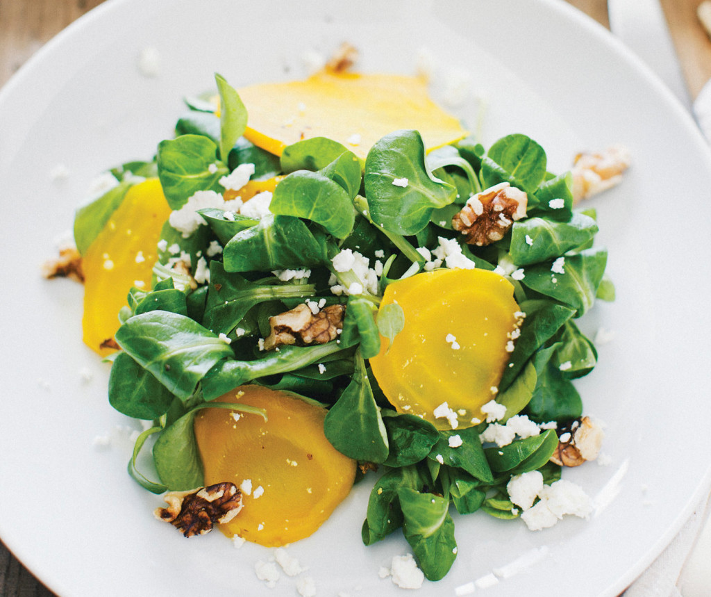 Golden Beet Salad With Cider Vinegar Dressing
