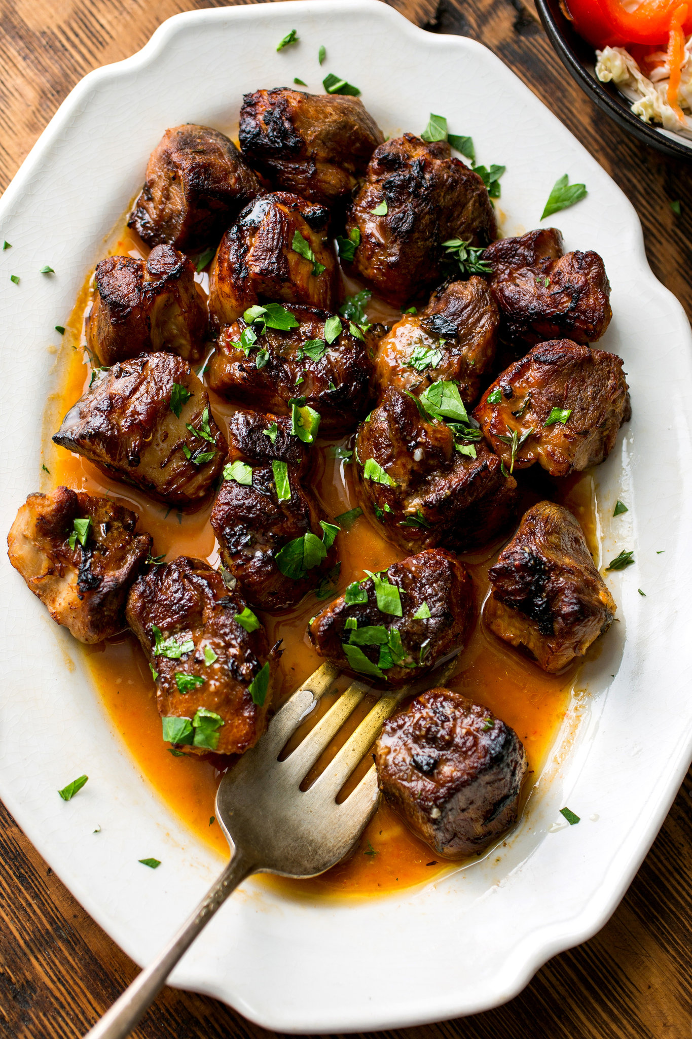 Haitian Pork Griot Dining and Cooking