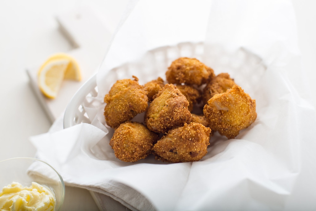 Hush Puppies With Crab and Bacon