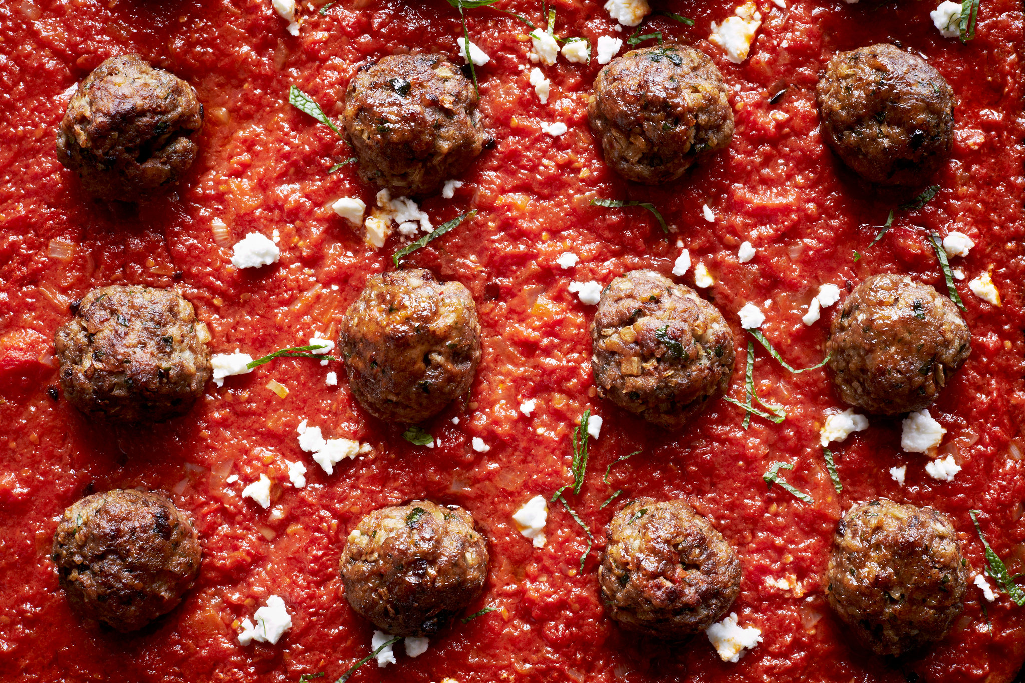 Lamb Meatballs With Spiced Tomato Sauce - Dining and Cooking