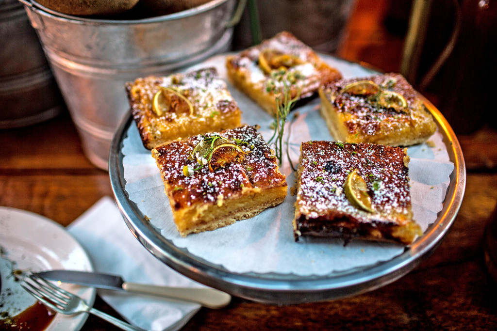 Lime Squares With Raw Sugar Shortbread