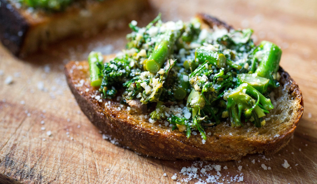 Lot 2's Pecorino Fried Bread with Broccoli