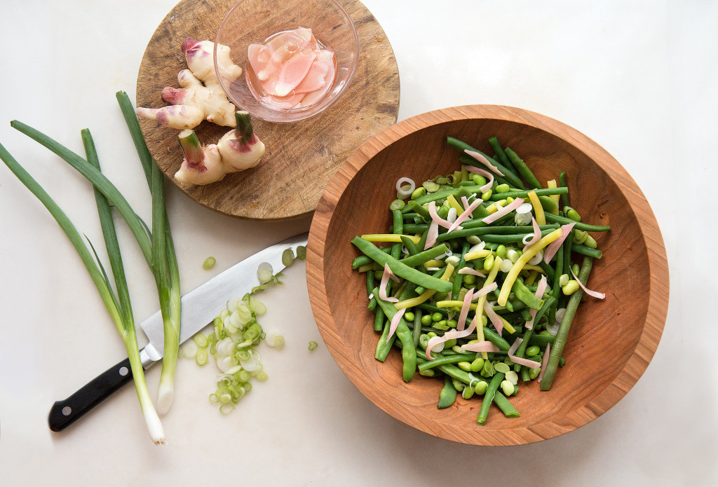 Mixed Bean Salad With Pickled Ginger