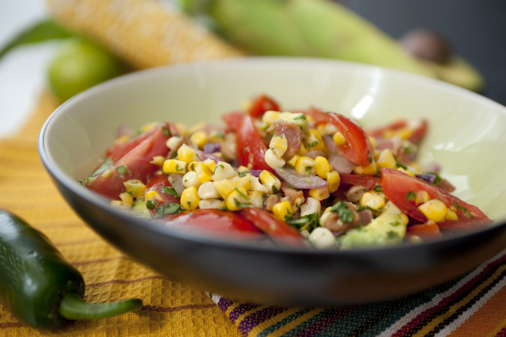 Pan-Roasted Corn and Tomato Salad
