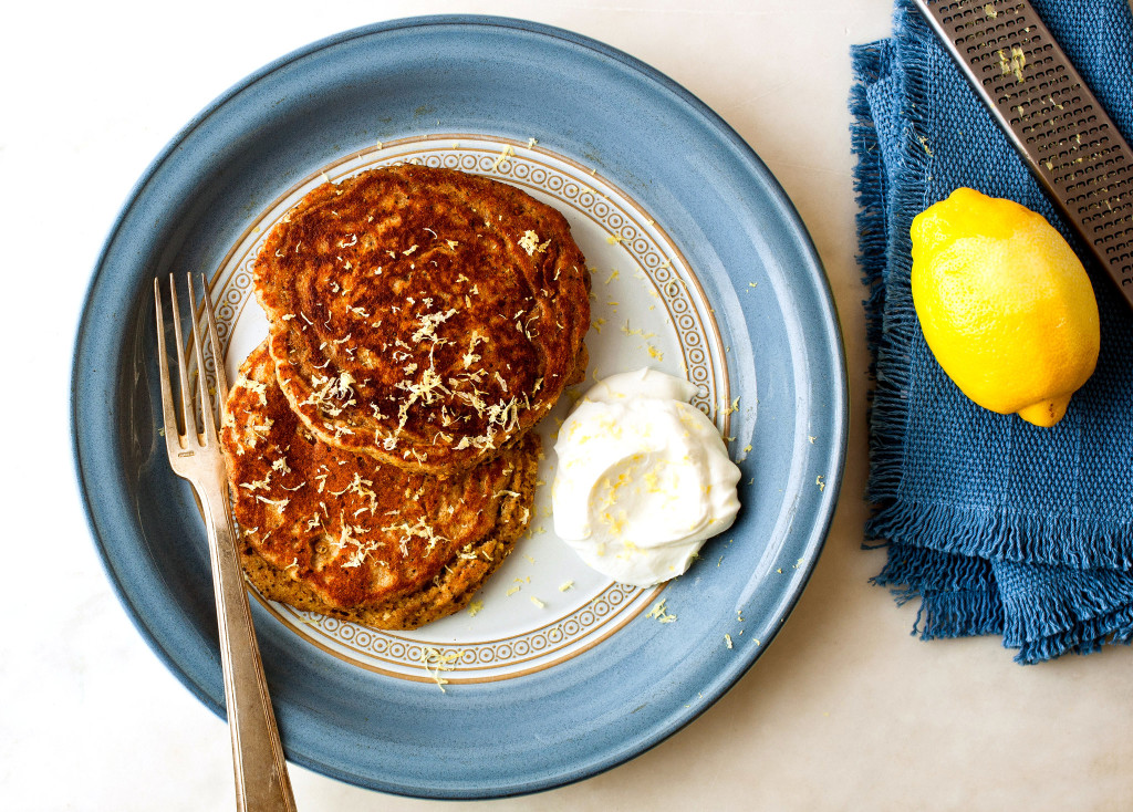 Poppy, Lemon and Sunflower Seed Pancakes