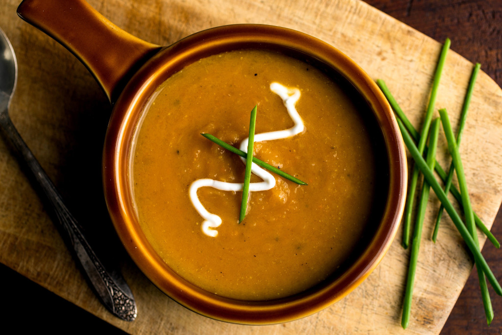 Roasted Carrot, Parsnip and Potato Soup
