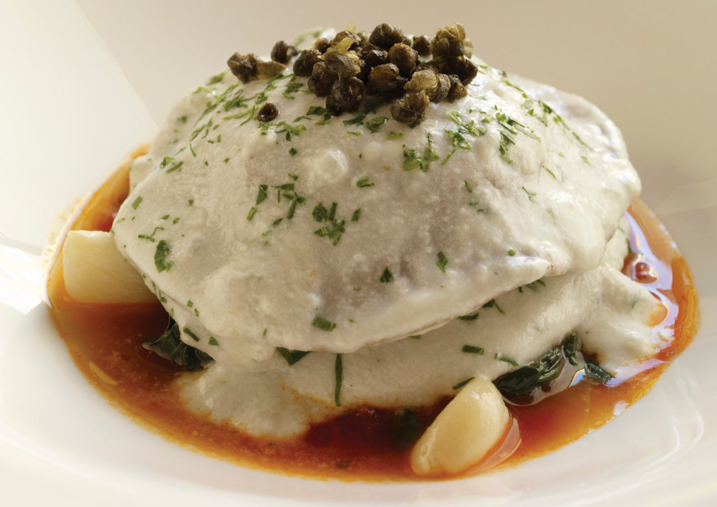 Saffron Ravioli With Wild Mushrooms and Cashew Cheese