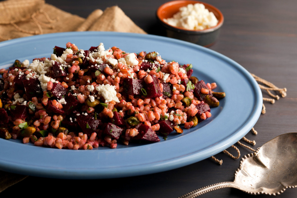 Skillet Beet and Farro Salad