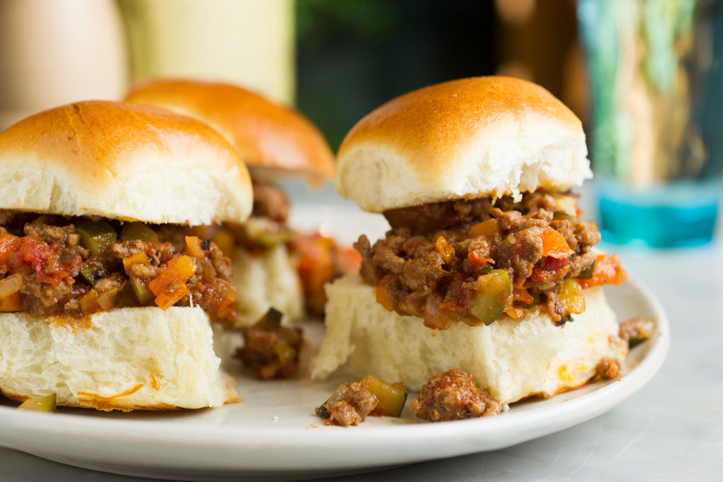 Smoky Beef and Vegetable Sliders