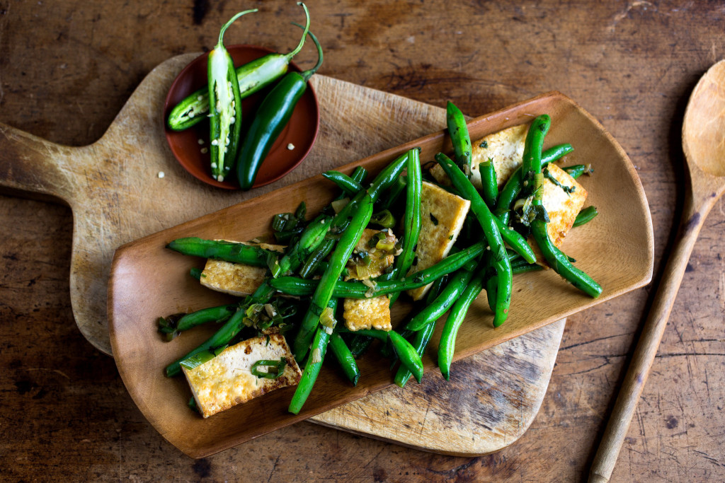 Stir-Fried Beans With Tofu and Chiles