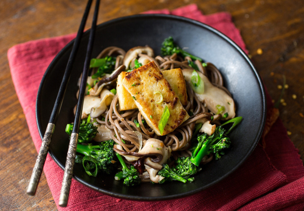 Stir-Fried Soba Noodles With Shiitakes and Baby Broccoli