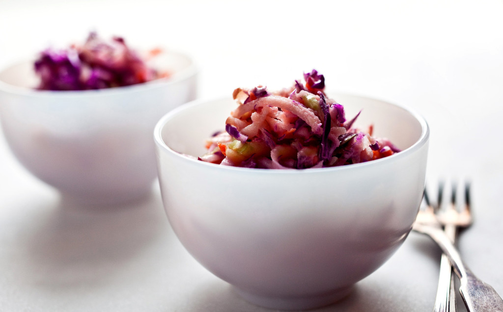 Sweet and Pungent Apple and Cabbage Slaw