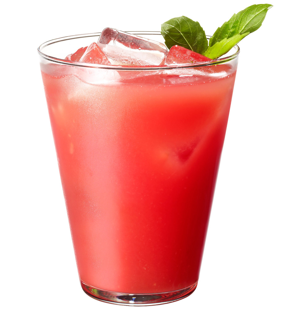 Watermelon Cocktail With Gin and Basil