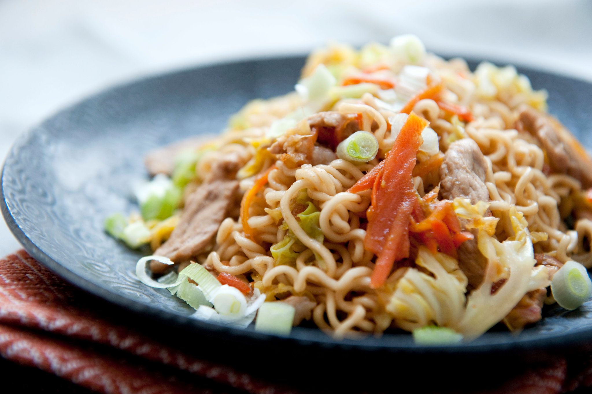 Yakisoba With Pork and Cabbage Dining and Cooking