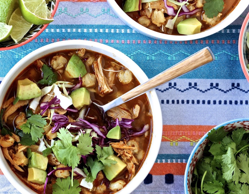 Chicken posole soup