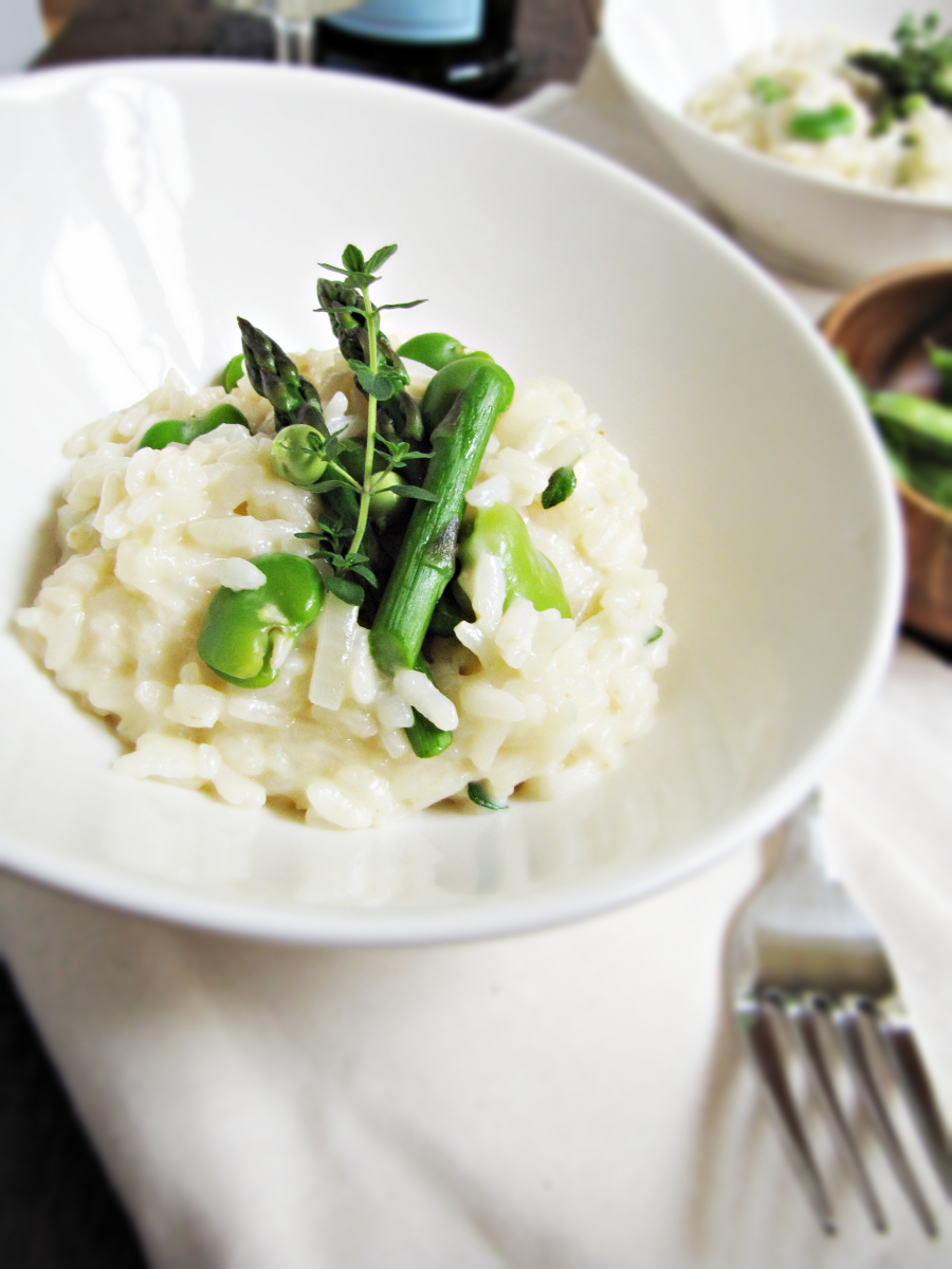 Spring Risotto with Peas, Favas, Asparagus, and Mascarpone Dining and