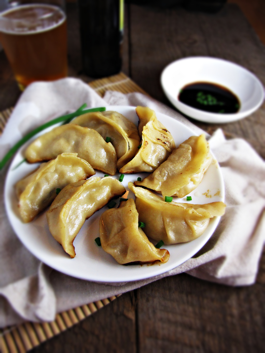 Pork and GingerApple Chutney Potstickers Dining and Cooking
