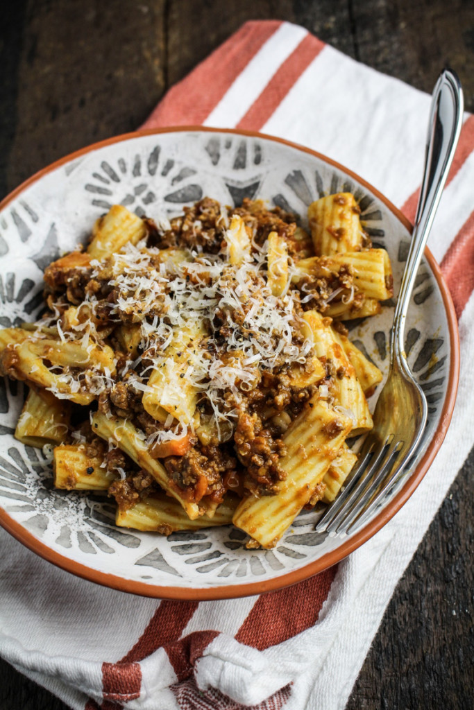 Rigatoni Bolognese Ragu