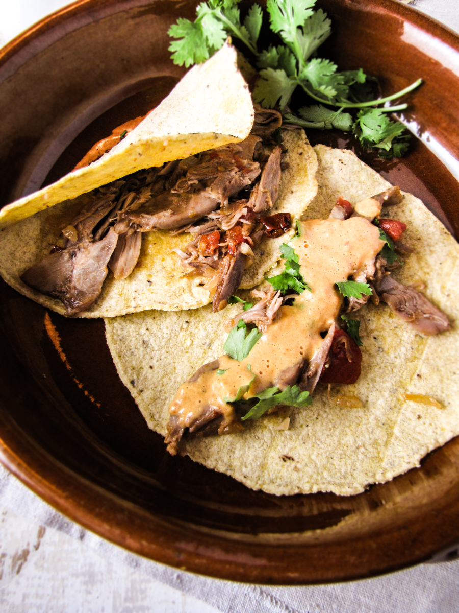 Duck Tacos in Habanero Cream Sauce - Dining and Cooking