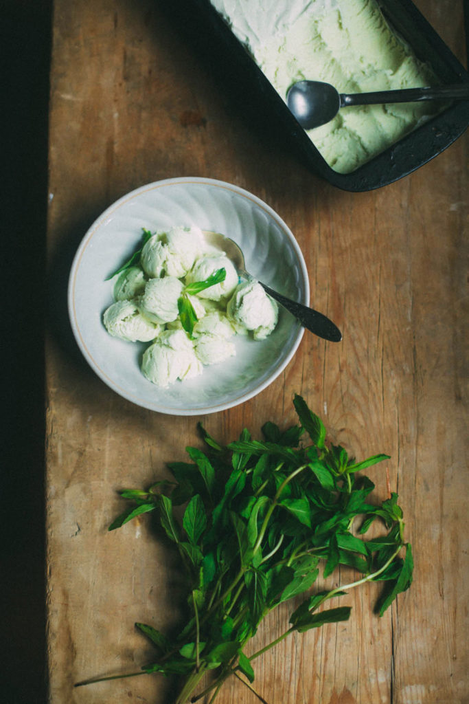 Tarragon and Mint Ice Cream