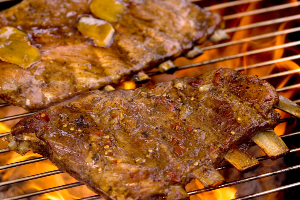Braised and Grilled or Broiled Pork Ribs