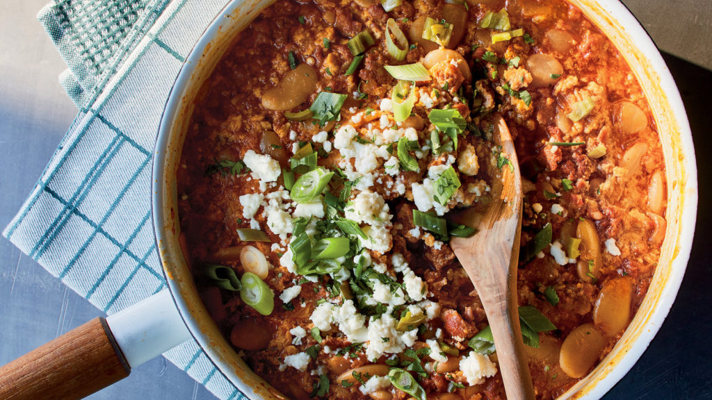 Gonzalo Guzmán’s Pork-Braised Butter Beans With Eggs