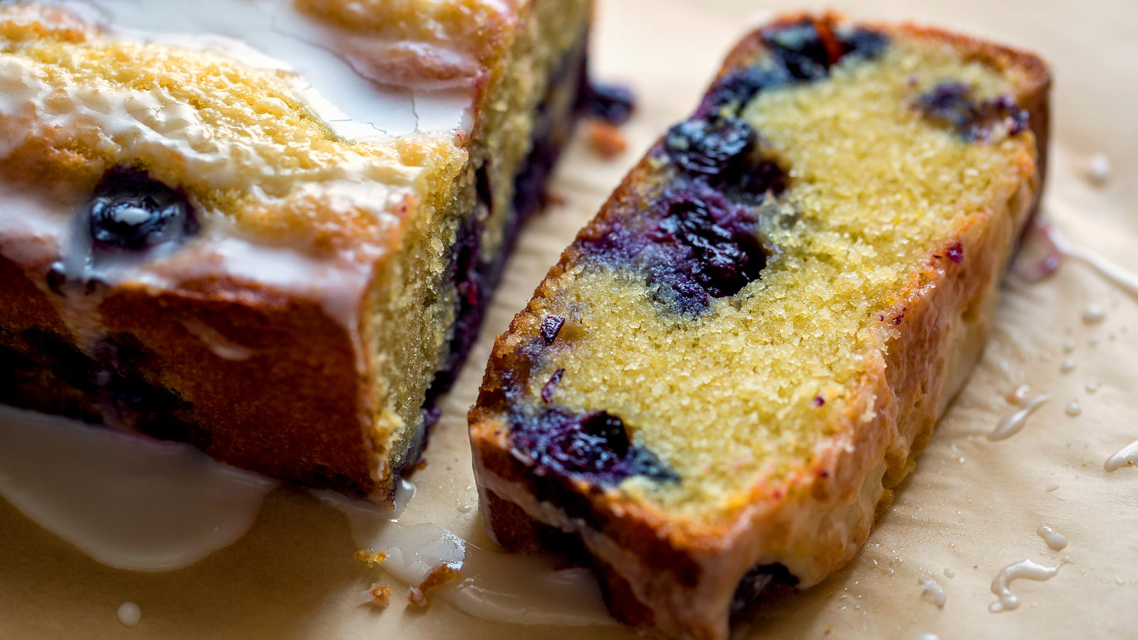 almond lemon cake blueberry