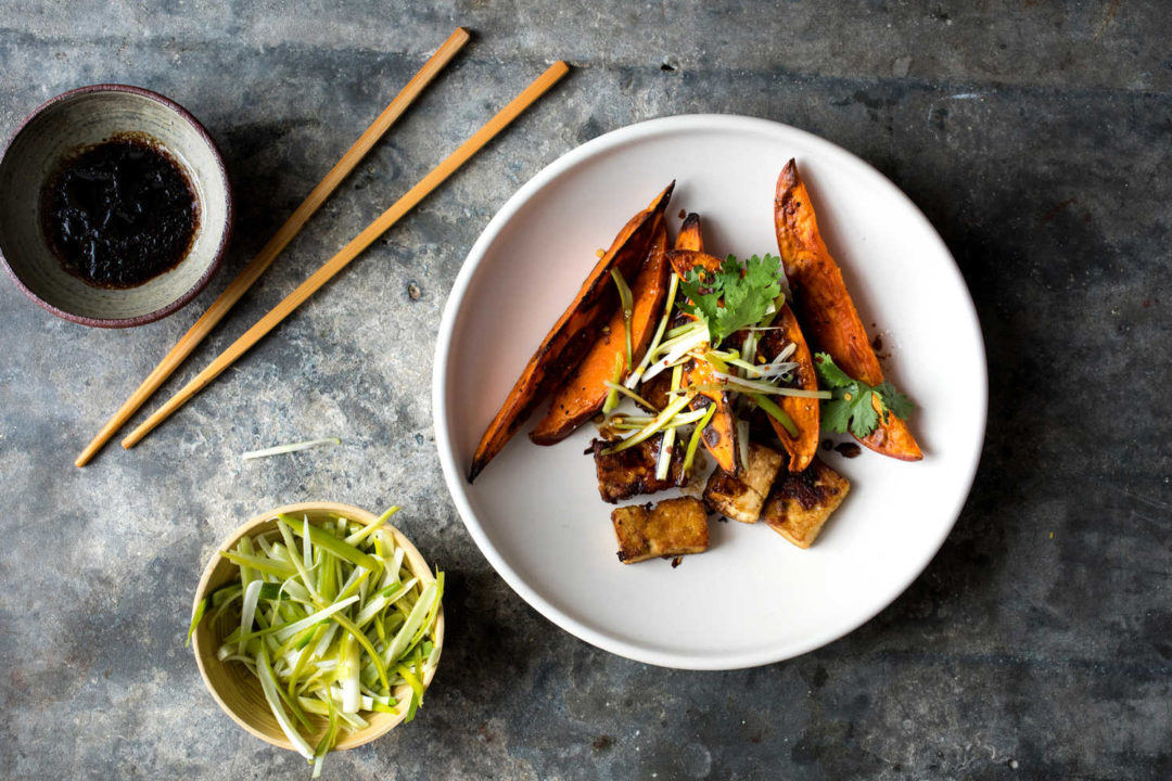 Sheet-Pan Crisp Tofu and Sweet Potatoes