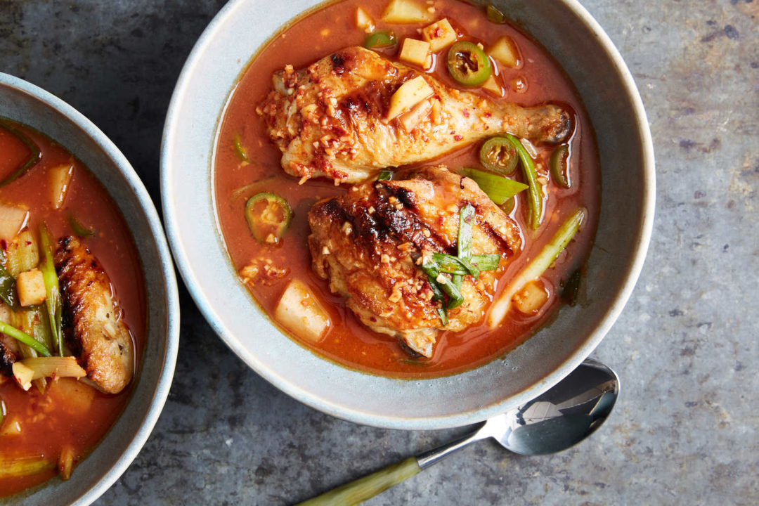 Korean Spicy Chicken Stew (Dakdori Tang)