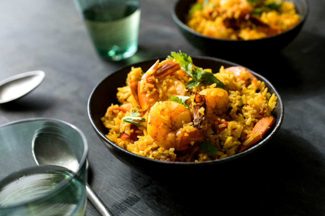 Pressure Cooker Shrimp Biryani