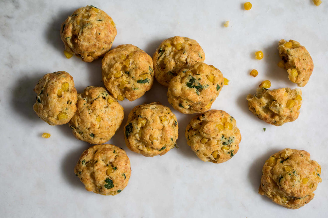 Drop Biscuits With Corn and Cheese