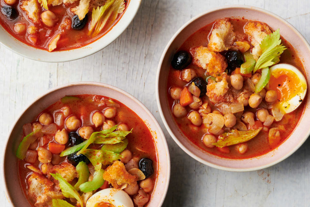 Chickpea Harissa Soup - Dining and Cooking
