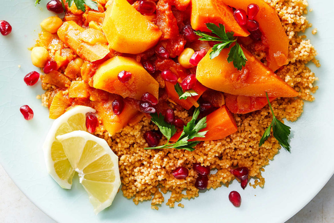 Root Vegetable Tagine With Herbed Couscous