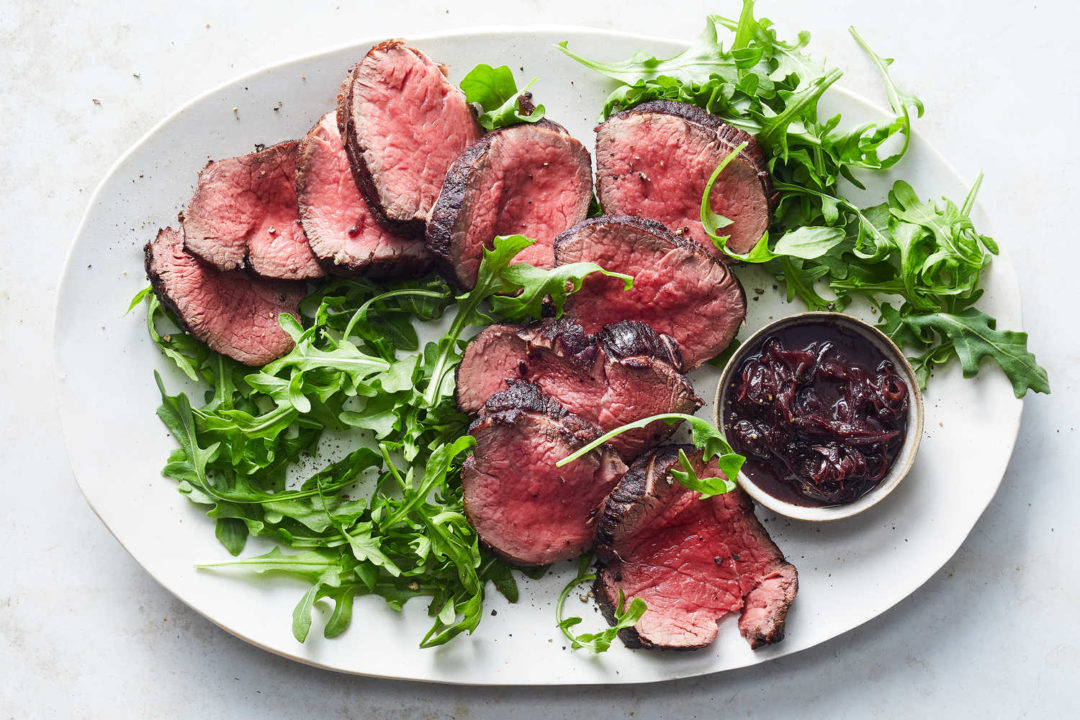 Beef Tenderloin With Red Wine, Anchovies, Garlic and Thyme