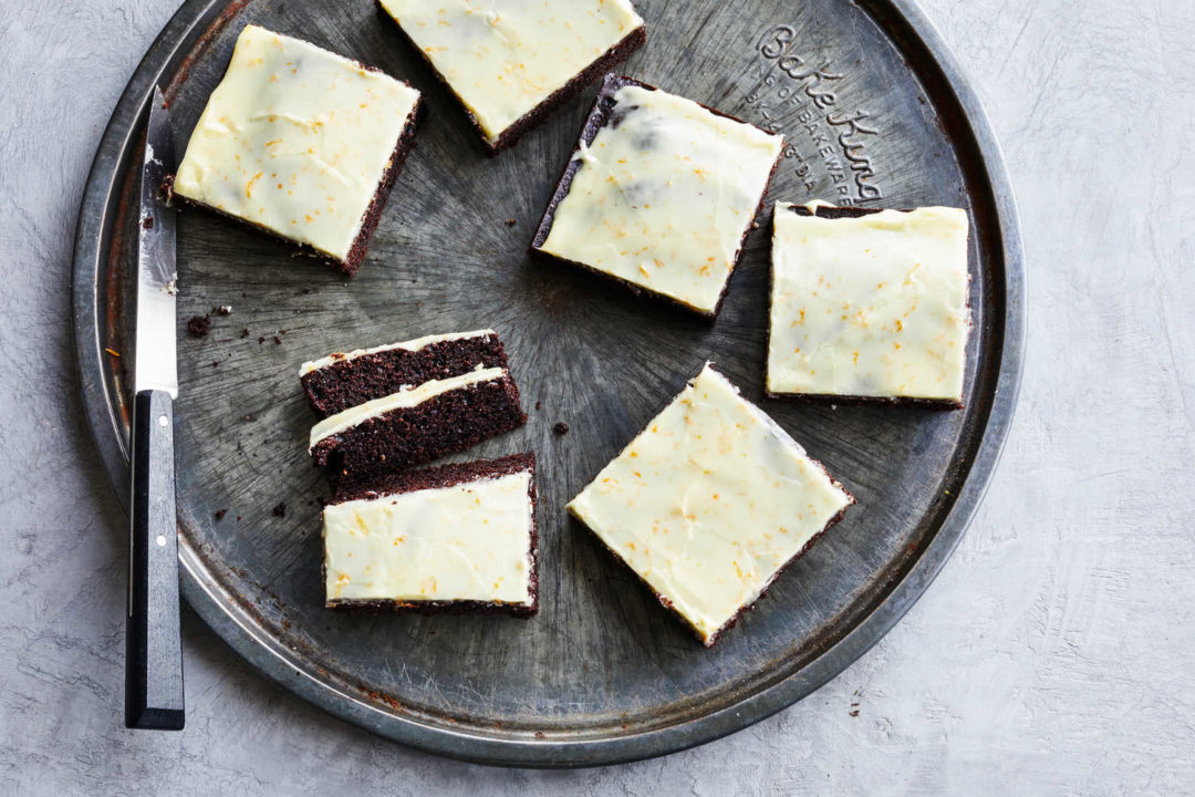 Chocolate Snacking Cake With Tangerine Glaze