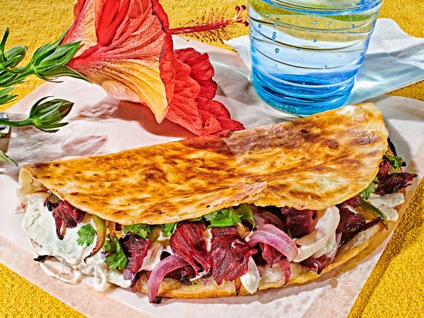 Hibiscus Quesadillas