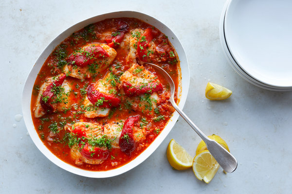 Libyan Aharaimi (Fish in Tomato Sauce)