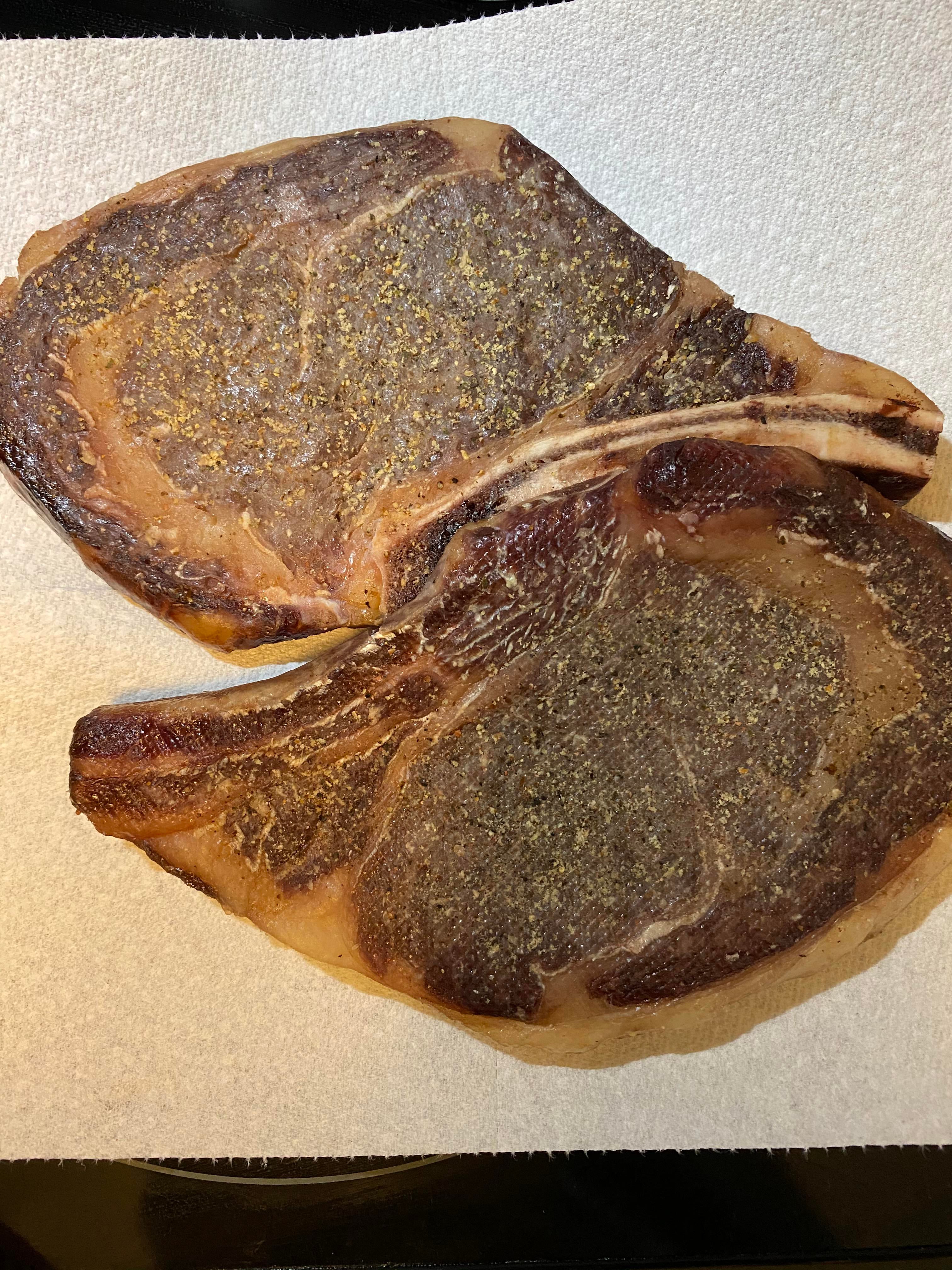Dry aged for 48 hours with Koji rice. Then sousvide at 132 degrees