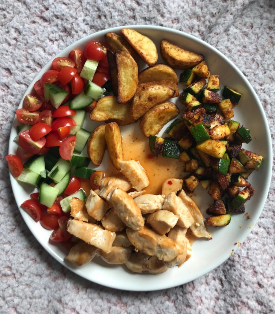 finally getting the hang of semi-photogenic meals! 507 kcal! breakdown in comments