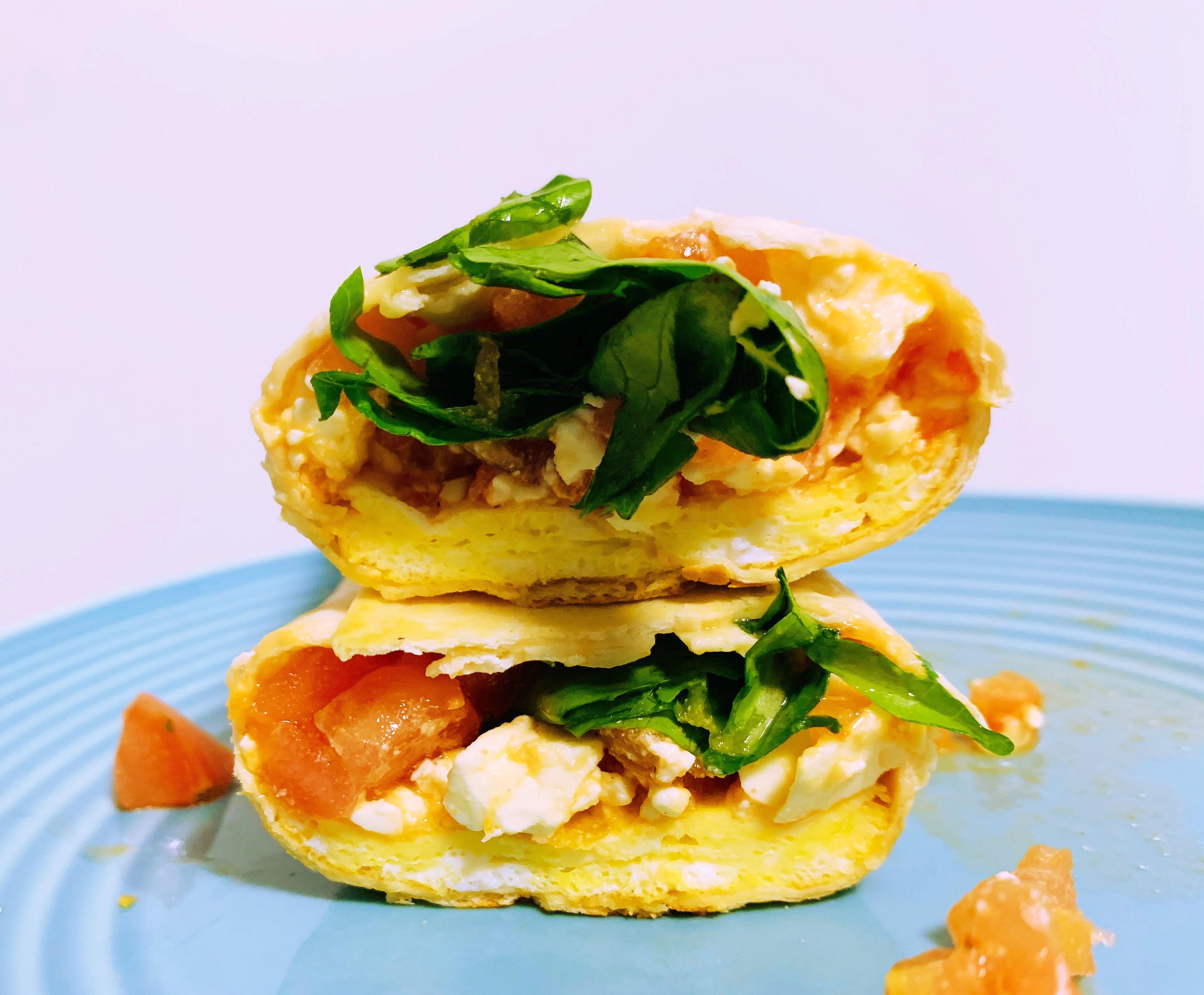 Copycat Starbucks Spinach Feta Wrap with tomatoes for 208 calories