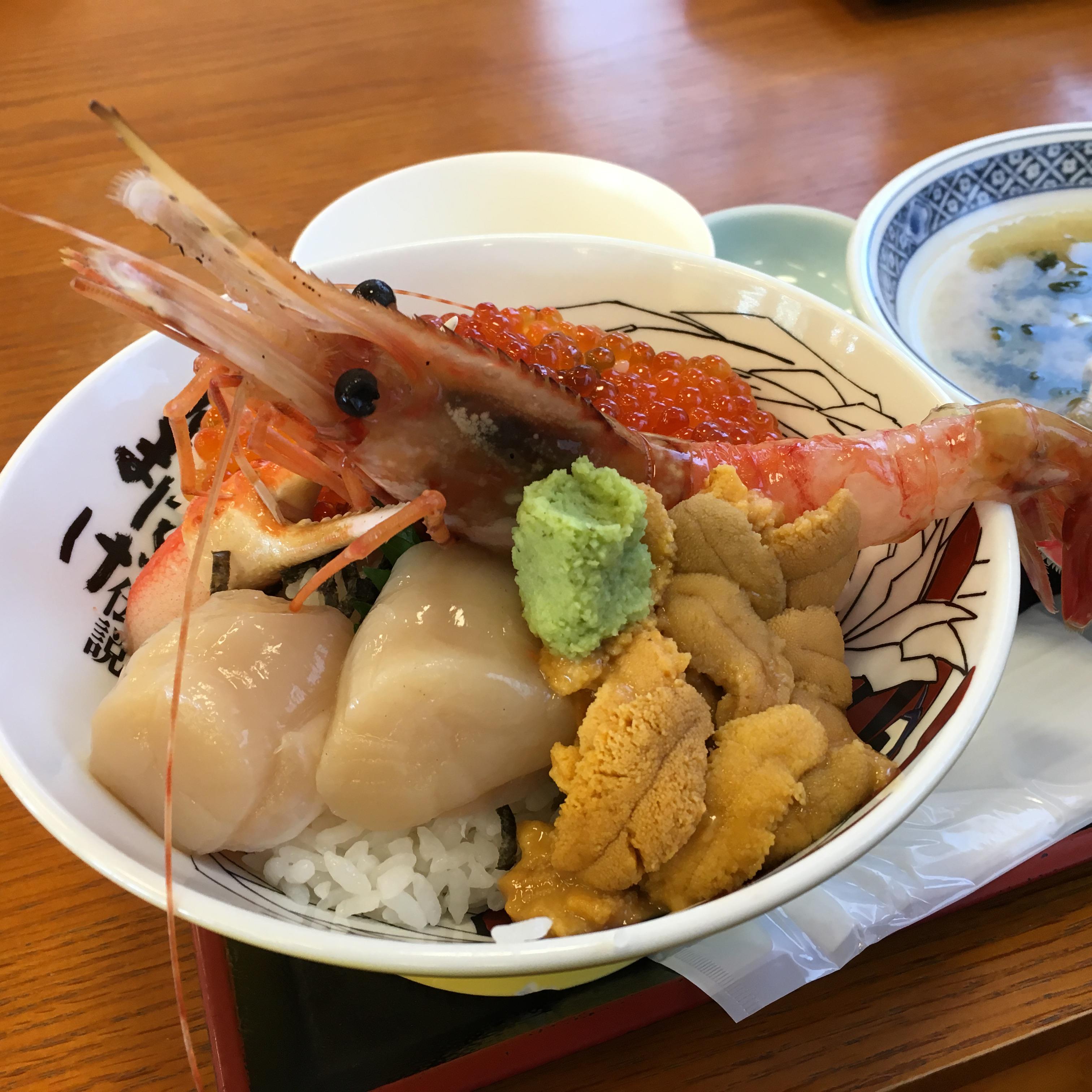 Sashimi Donburi at the Oga Peninsula, Akita, Japan Dining and Cooking