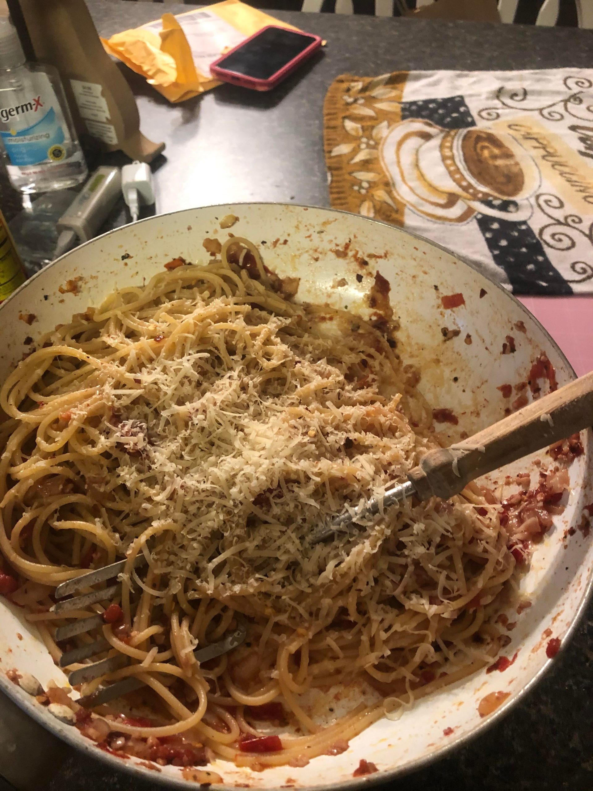 Spaghetti alla Vodka, maybe one day I’ll give up the parmigiana. One