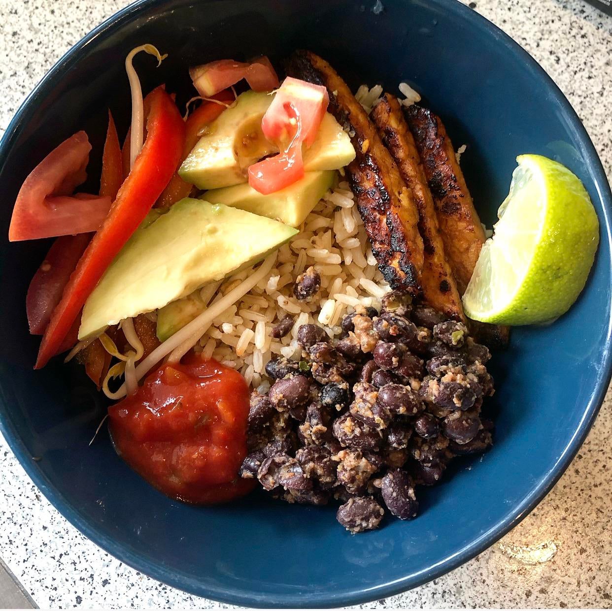 High protein burrito bowl Dining and Cooking