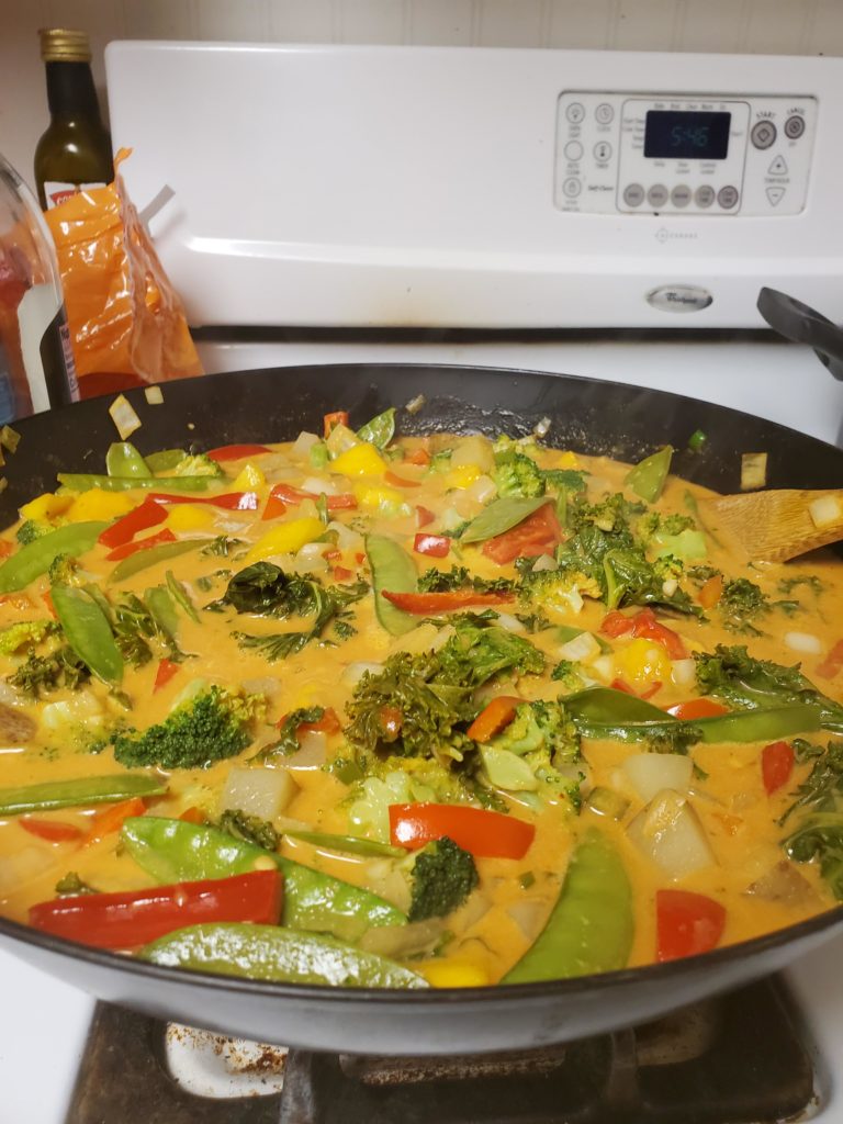 Thai mango curry