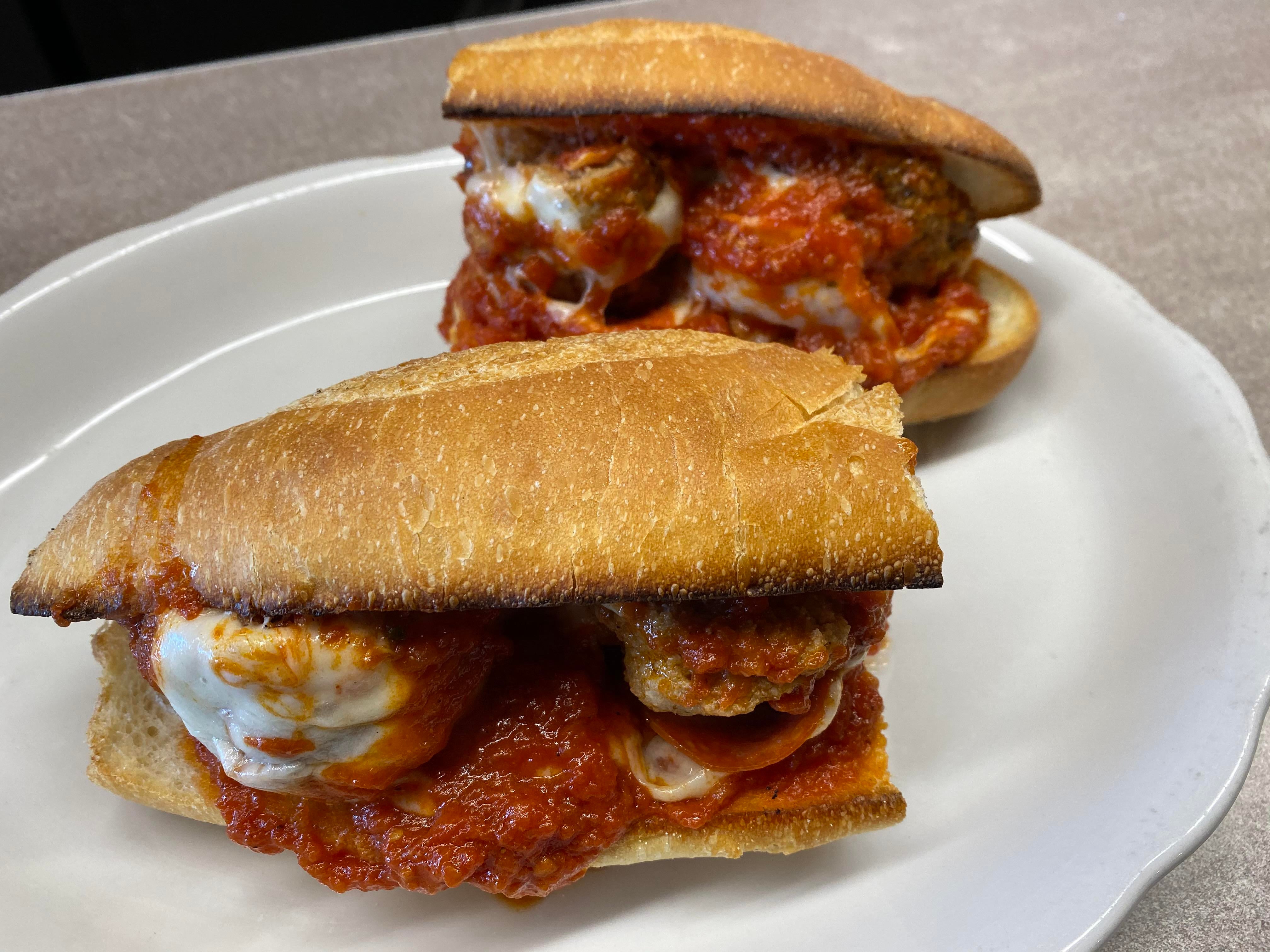 Brother S Pizza Fresh Meadows Queens Ny Meatball Pepperoni Hero Dining And Cooking