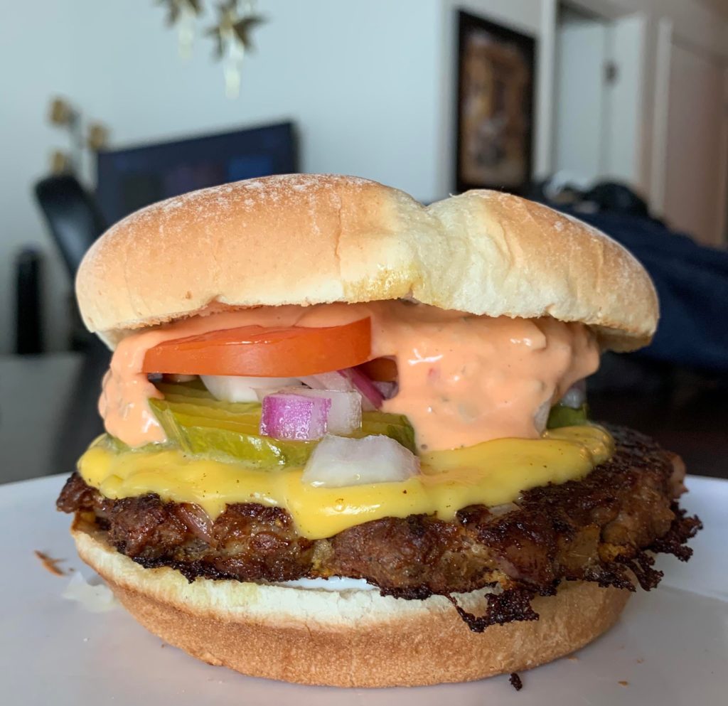 homemade smash burger!