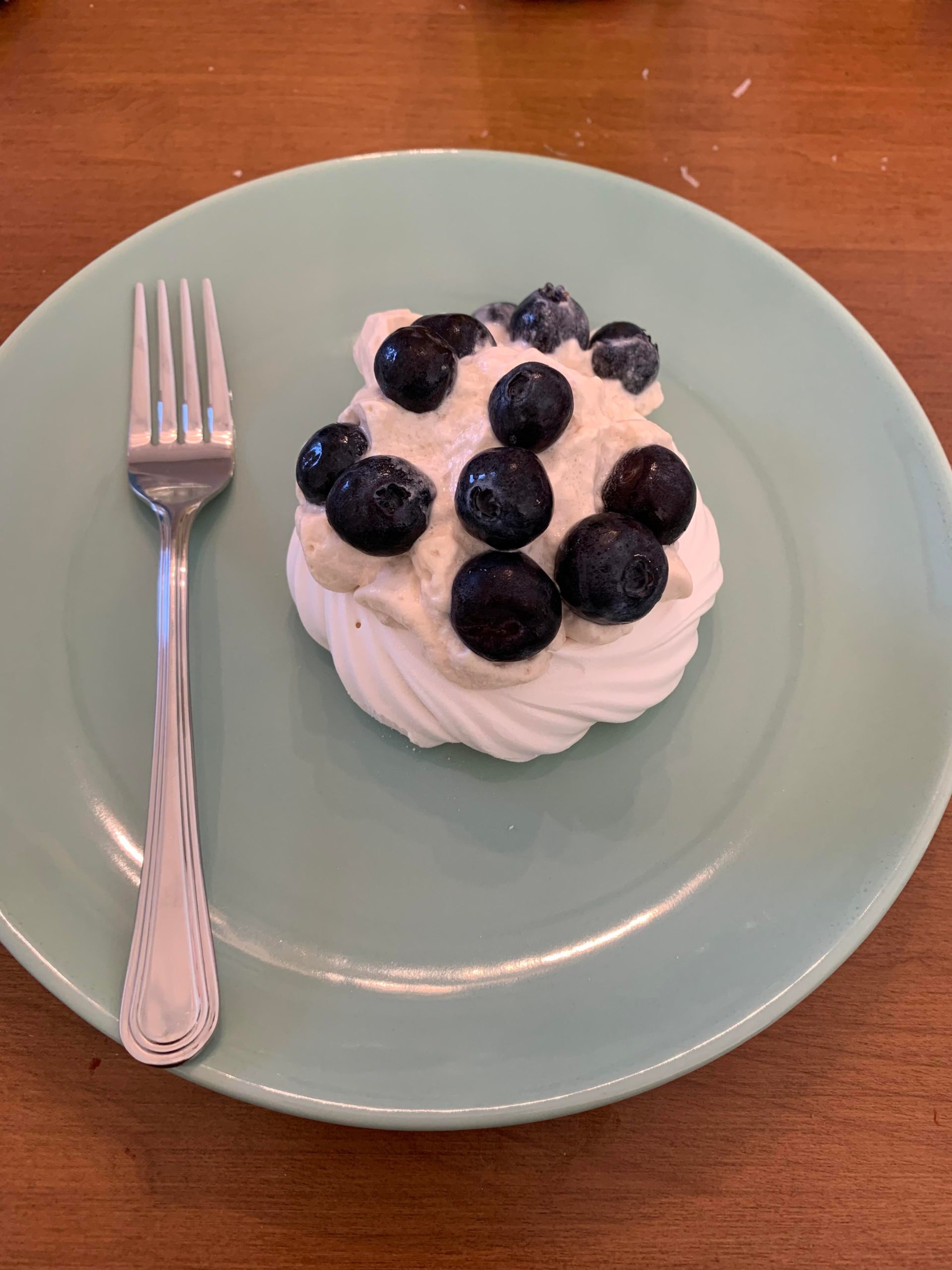 grocery store win 50 calorie meringue nests. total dessert for under