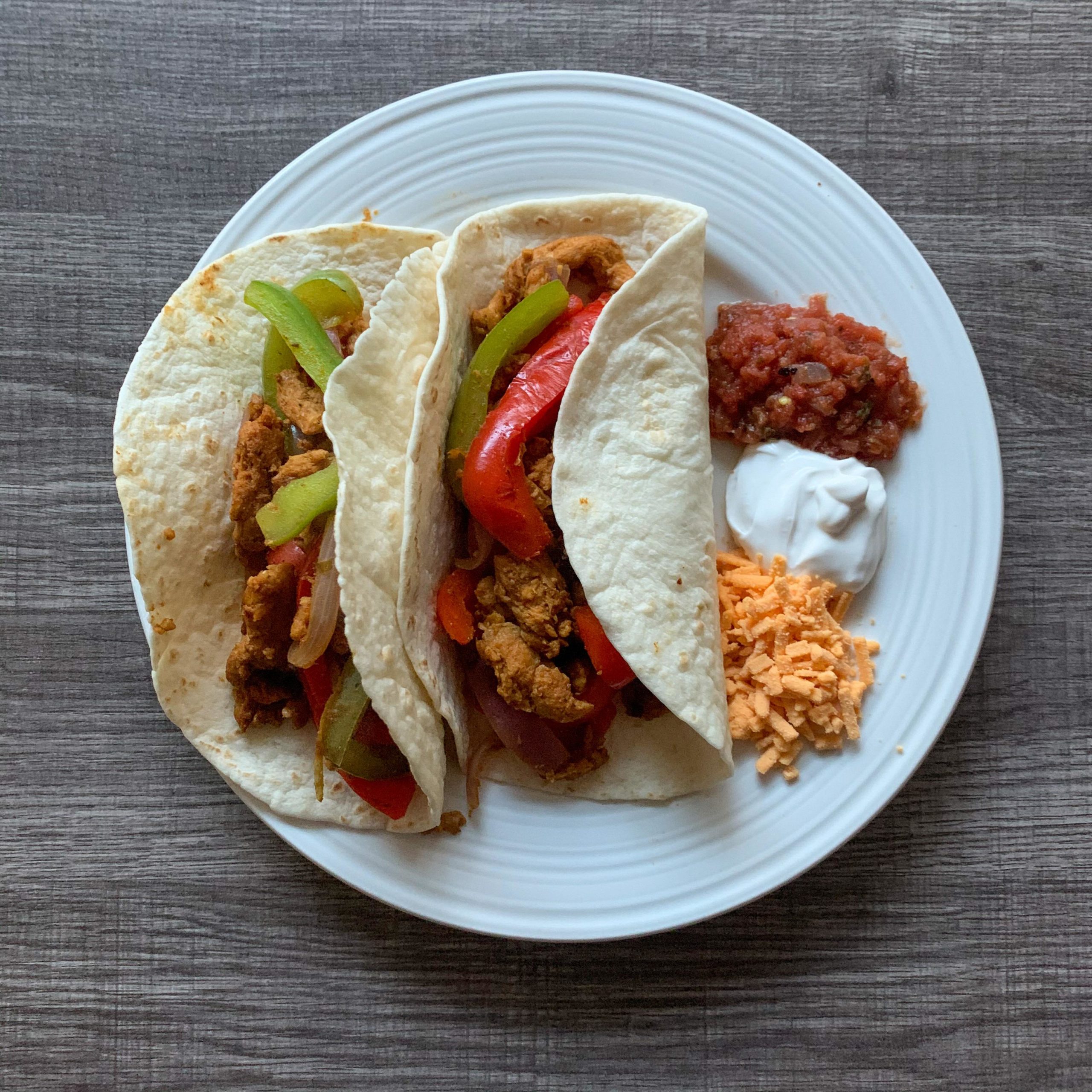 soy curl fajitas 😋 Dining and Cooking