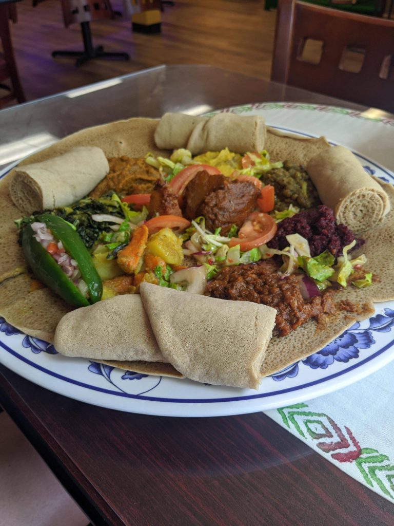 Ethiopian veggie sampler